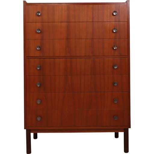 Mid century chest of drawers in teak, 1950s