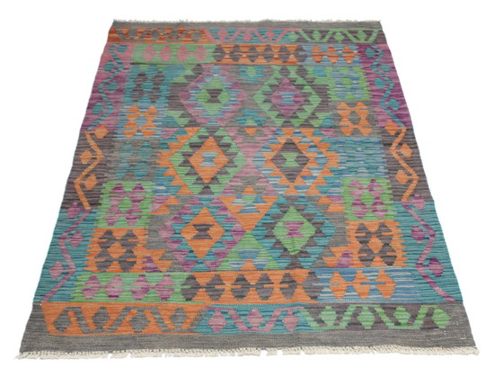 Image 1 of Original Old Style Kelim Afghan 145 X 103 Cm Top Condition