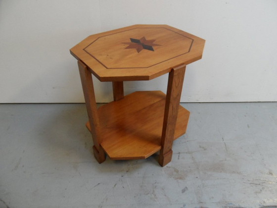 Image 1 of Art Deco Cherry Side Table