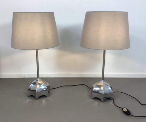 Set Of Two Quasar Madonna Lamps Jan Des Bouvrie Nineties