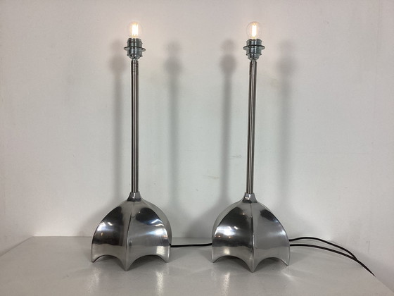 Image 1 of Set Of Two Quasar Madonna Lamps Jan Des Bouvrie Nineties