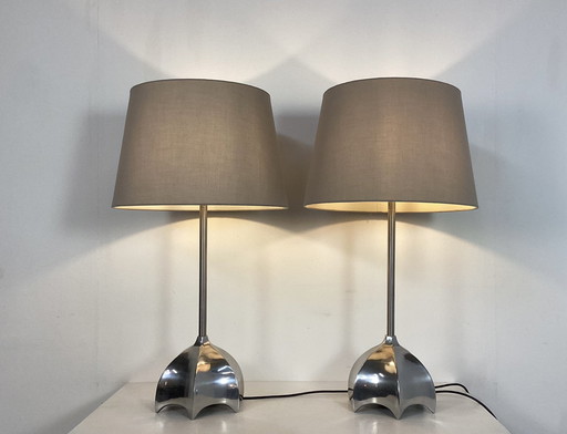 Set Of Two Quasar Madonna Lamps Jan Des Bouvrie Nineties