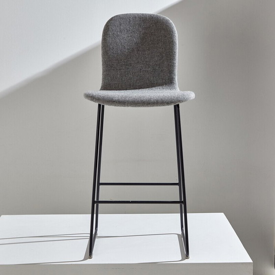 Image 1 of Vintage bar stools in fabric and steel by Jasper Morrison for Cappellini