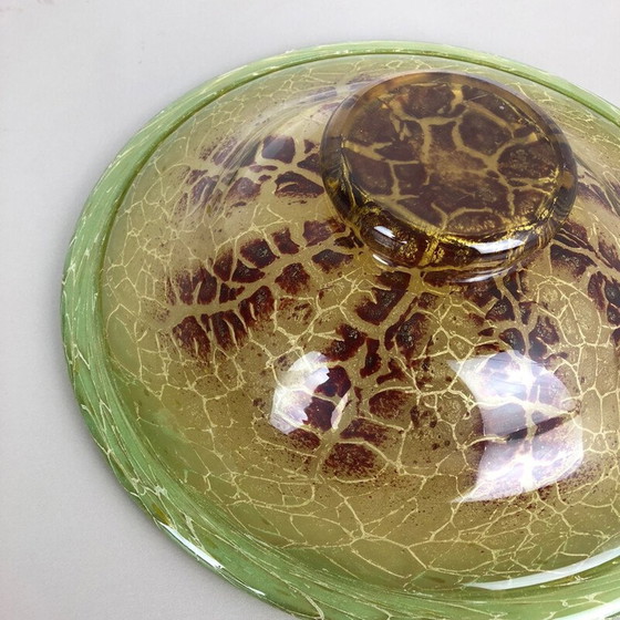 Image 1 of Vintage german glass bowl in  Bauhaus Art Deco by Karl Wiedmann for WMF Ikora, 1930 