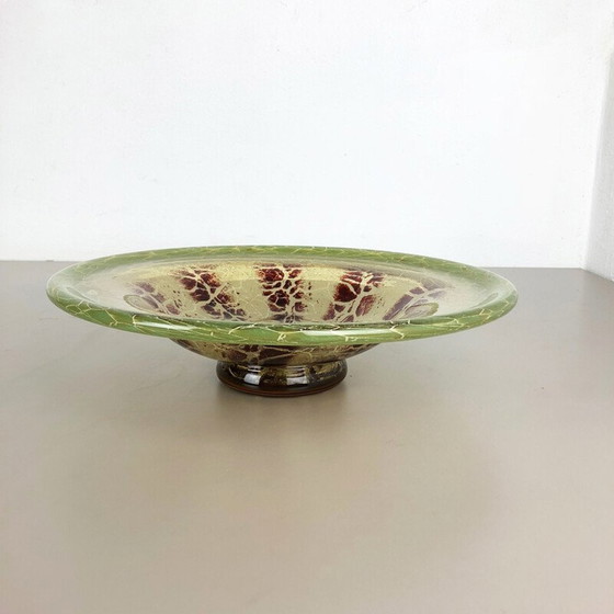 Image 1 of Vintage german glass bowl in  Bauhaus Art Deco by Karl Wiedmann for WMF Ikora, 1930 
