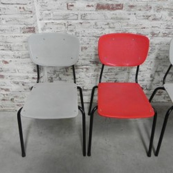Image 1 of Vintage chair in red or gray
