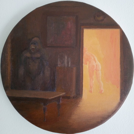 Zikel - H.T. Nude In Dark Interior