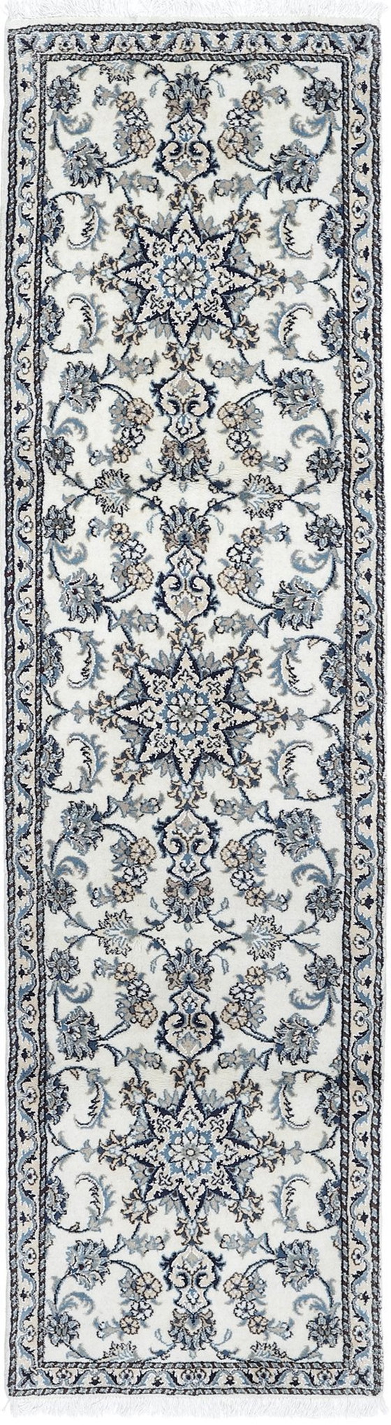 Image 1 of Original hand-knotted Persian carpet Nain 12 La 290 X 80 Cm