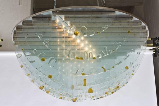 Very Large Ceiling Light by Rene Roubicek for Hotel Brno, Czech Republic 1960