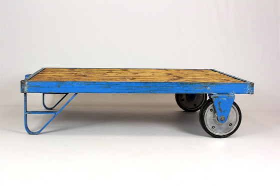 Image 1 of Industrial Coffee Table Cart, 1950S