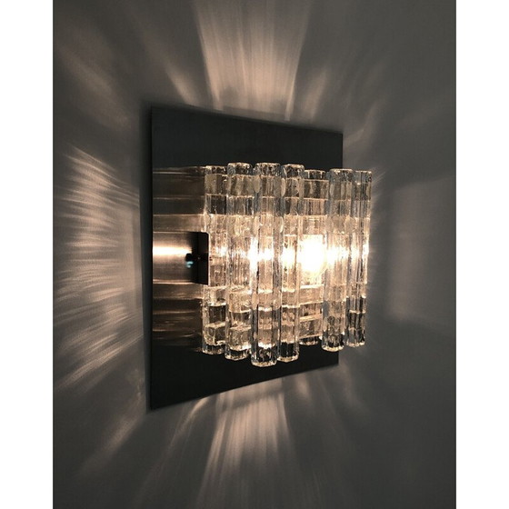 Image 1 of Vintage Murano glass wall lamp by Albano Poli for Poliarte, Italy 1970