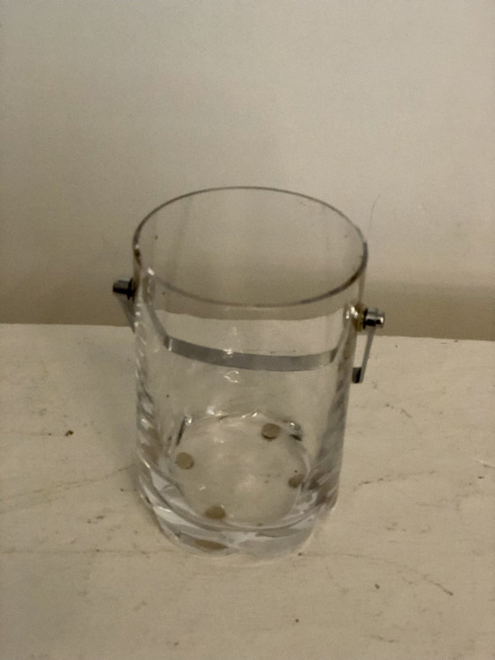 Image 1 of Daum Transparent Glass Ice Bucket France