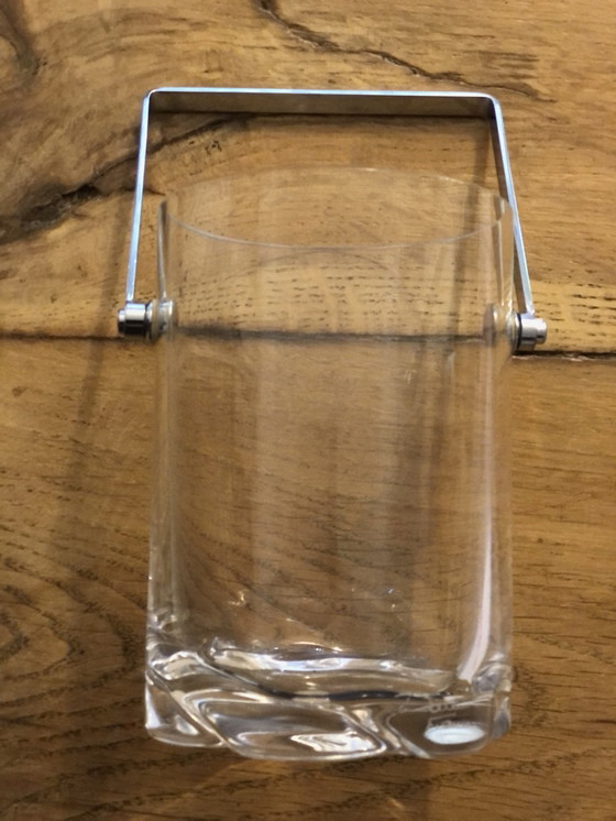 Image 1 of Daum Transparent Glass Ice Bucket France