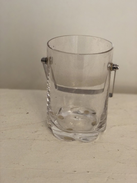 Image 1 of Daum Transparent Glass Ice Bucket France