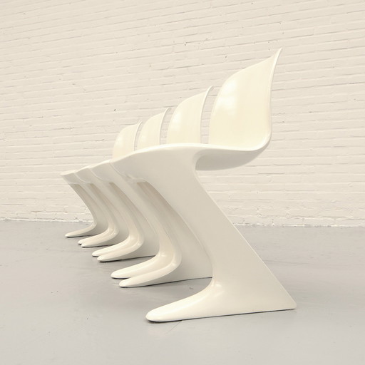 Space Age Ernst Moeckl 'Z Chair' Set of 4 dining chairs