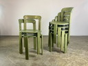 Lot de 6 chaises vintage Bruno Rey Kusch & Co Design 1970