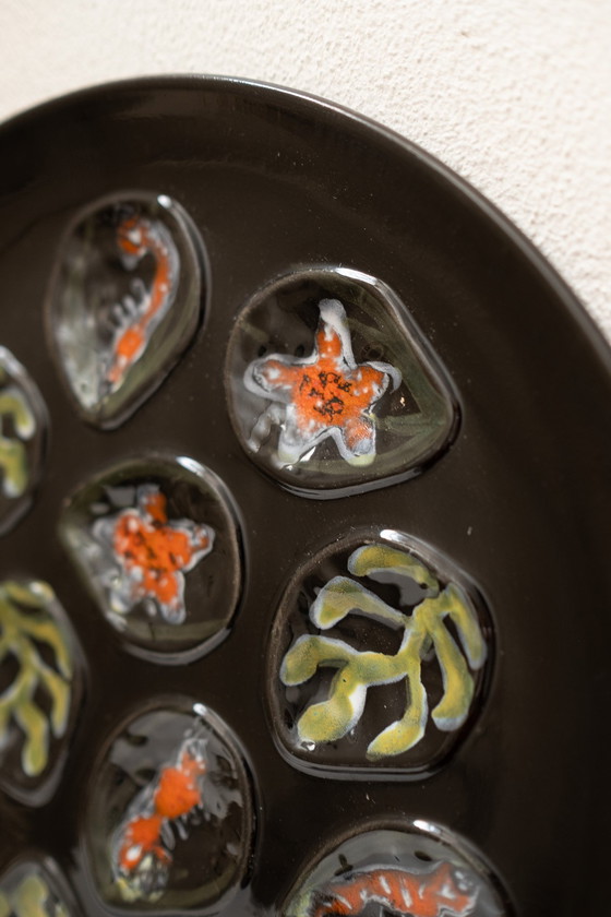 Image 1 of Vintage French Oyster Plate