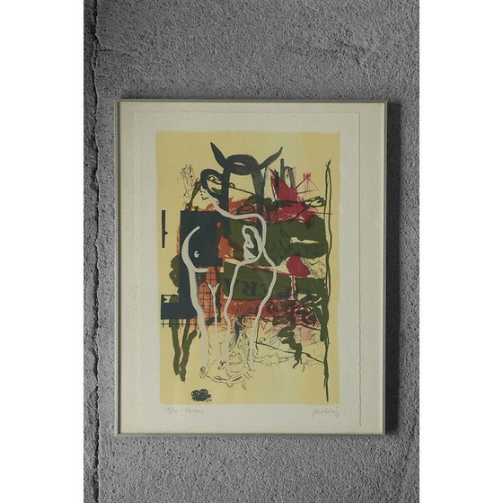 Image 1 of Vintage color lithograph by Paul Esting