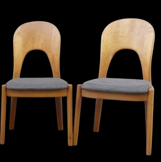 Image 1 of Set of 6 chairs by Niels Koefoed for Koefoed'S Hornslet, Denmark 1970