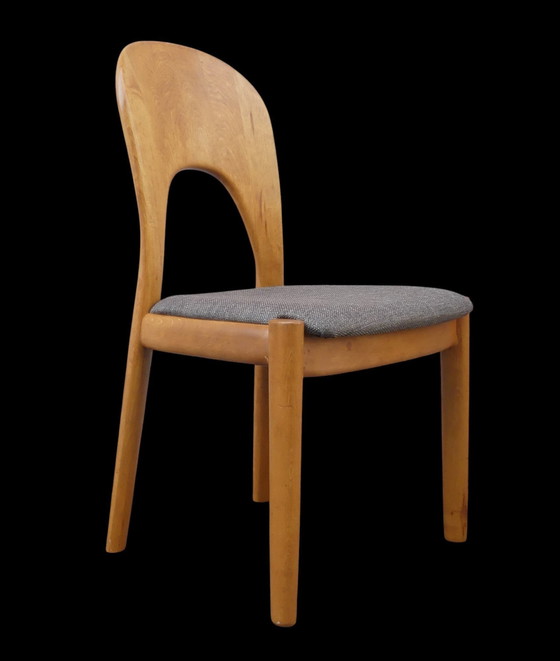 Image 1 of Set of 6 chairs by Niels Koefoed for Koefoed'S Hornslet, Denmark 1970