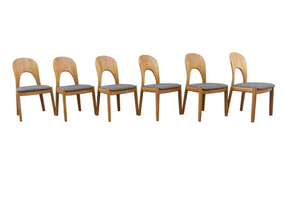 Image 1 of Set of 6 chairs by Niels Koefoed for Koefoed'S Hornslet, Denmark 1970