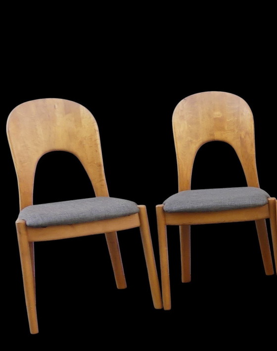 Image 1 of Set of 6 chairs by Niels Koefoed for Koefoed'S Hornslet, Denmark 1970