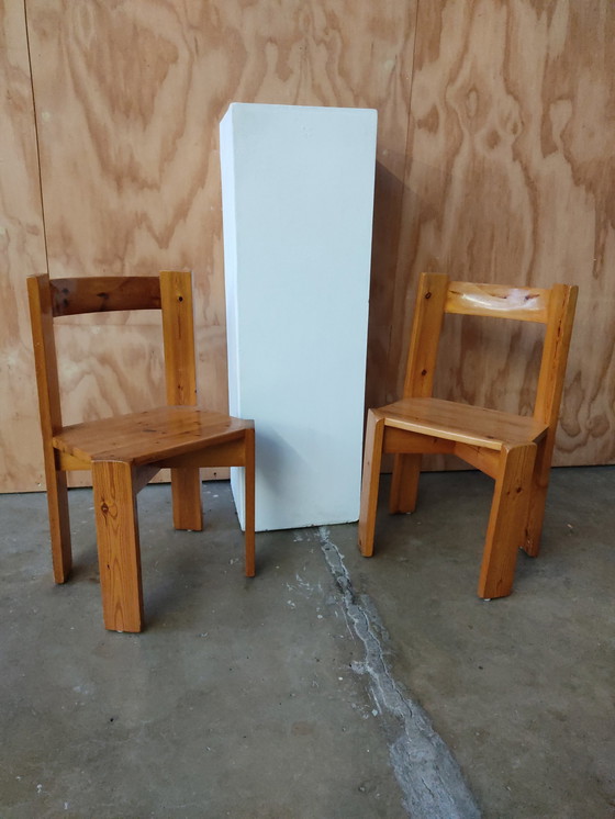 Image 1 of Brutalist 70'S Dining Chairs