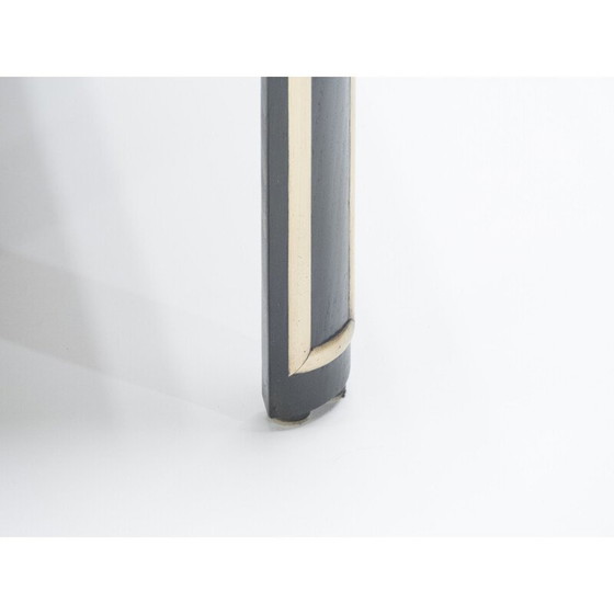 Image 1 of Vintage Art deco coffee table in black wood and brass, 1940