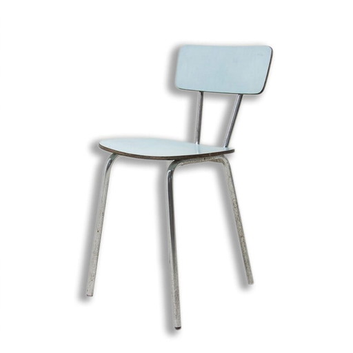 Czechoslovak vintage colored formica cafe chair, 1960s