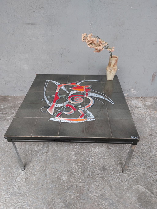 Mid-century ceramic Adri coffee table