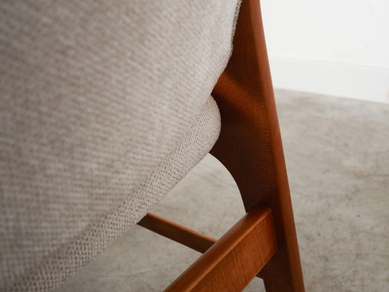 Image 1 of Beech Armchair, Scandinavian Design, 1960S, Designer: Arne Hovmand Olsen, Manufacture: A. R. Klingenberg & Son