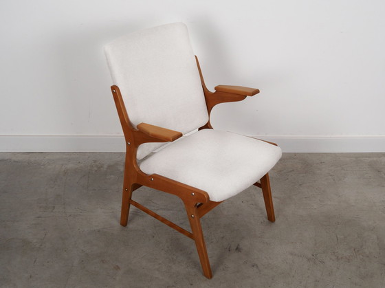 Image 1 of Beech Armchair, Scandinavian Design, 1960S, Designer: Arne Hovmand Olsen, Manufacture: A. R. Klingenberg & Son