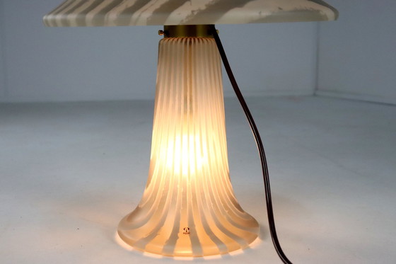 Image 1 of Peill & Putzler Xxl Table Lamp Glass Vintage