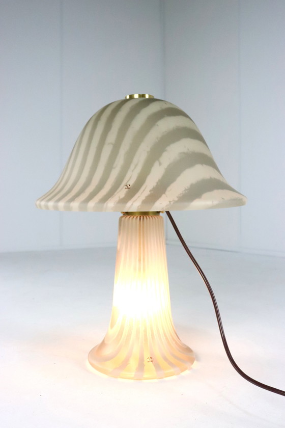 Image 1 of Peill & Putzler Xxl Table Lamp Glass Vintage