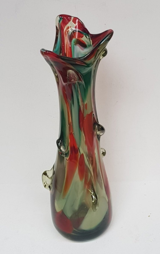 Image 1 of Mid-Century Murano Glass Vase