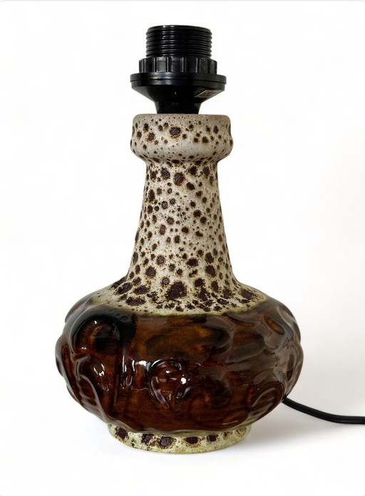 Vintage Fat Lava Table Lamp Mid - Century Ceramic Lamp