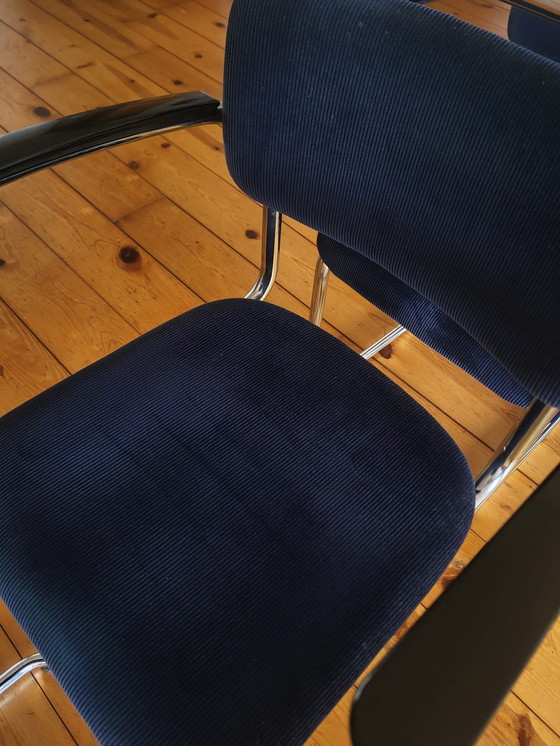 Image 1 of 4x Silla Gebr van der Stroom modelo Gispen 201