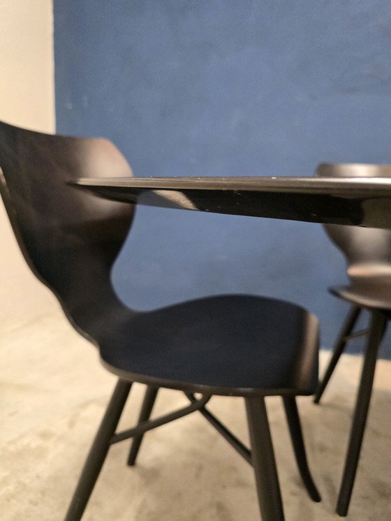 Image 1 of Knoll Tulip Table 198Cm Black Marquina Marble