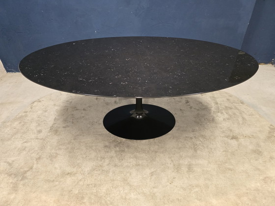 Image 1 of Knoll Tulip Table 198Cm Black Marquina Marble