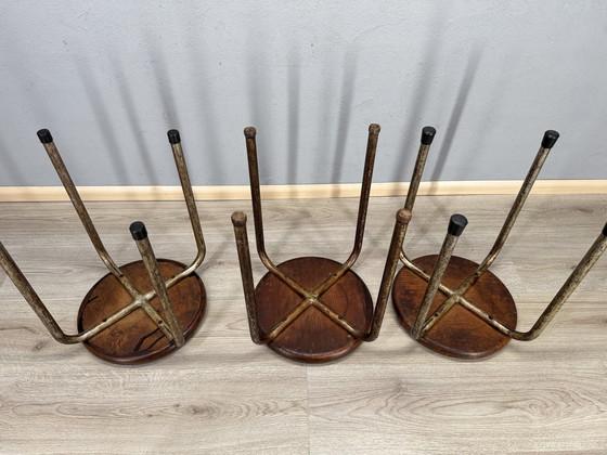 Image 1 of Three Industrial Stools