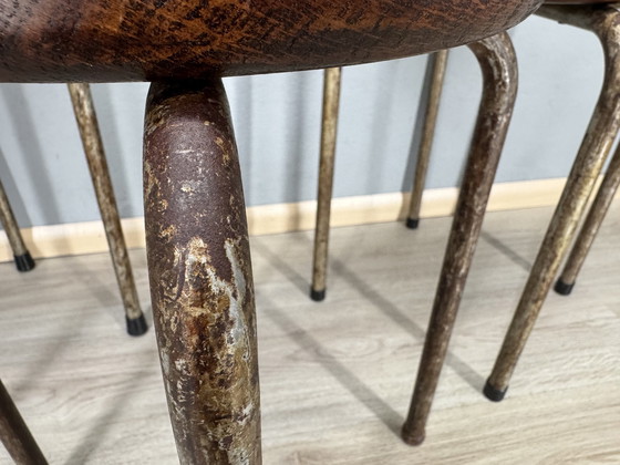 Image 1 of Three Industrial Stools