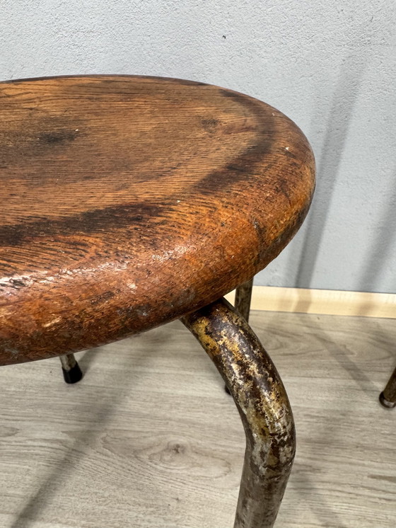 Image 1 of Three Industrial Stools