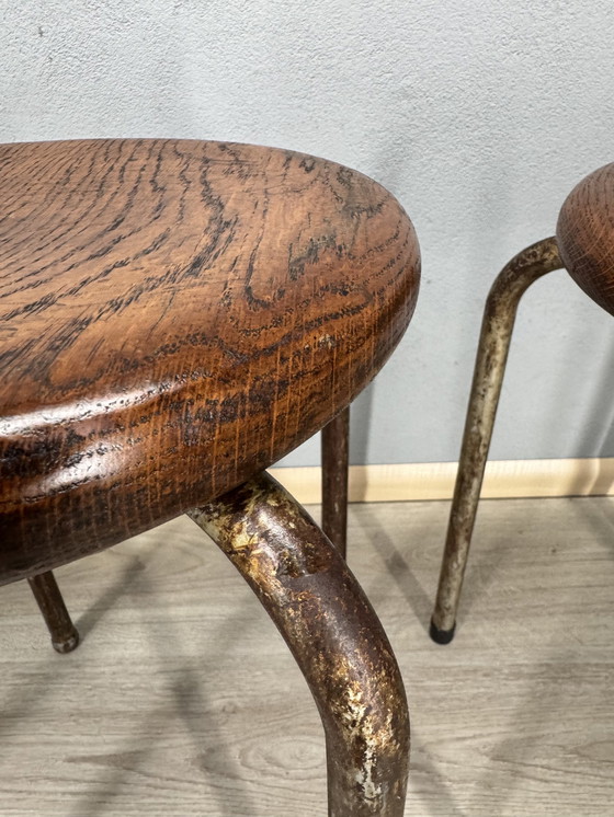 Image 1 of Three Industrial Stools