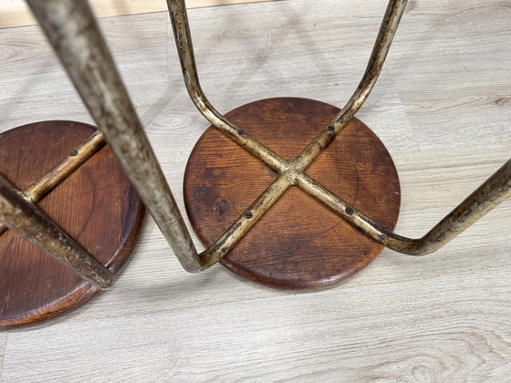 Image 1 of Three Industrial Stools