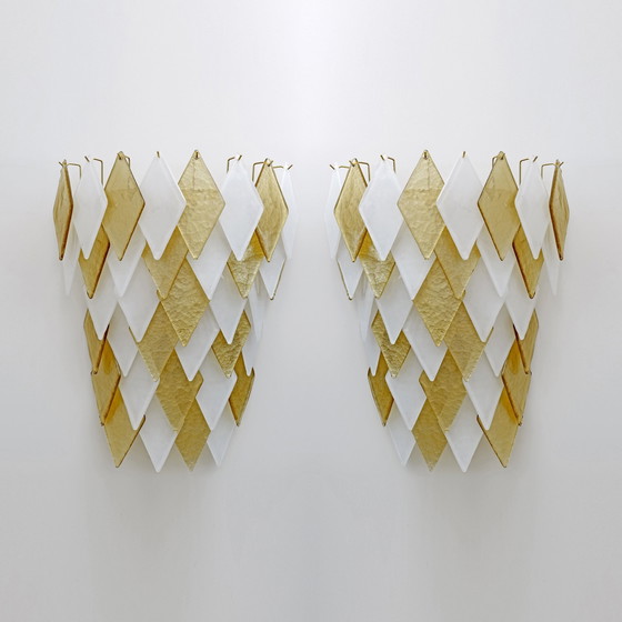 Image 1 of 2 applique in vetro vintage