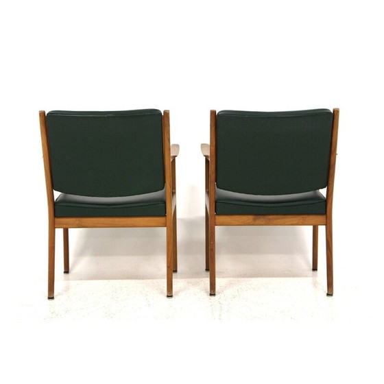 Image 1 of Coppia di poltrone vintage in pelle di Karl Erik Ekselius, Svezia 1960