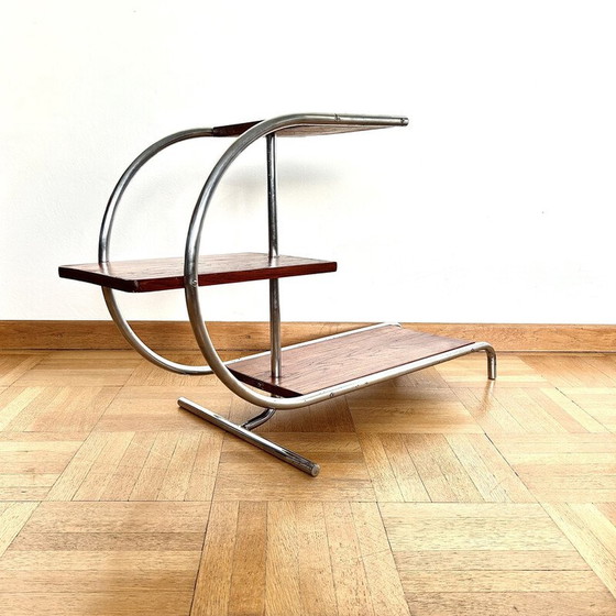 Image 1 of Vintage Plantstand H-156 side table by Jindrich Halabala for Up Zavody, Czechoslovakia