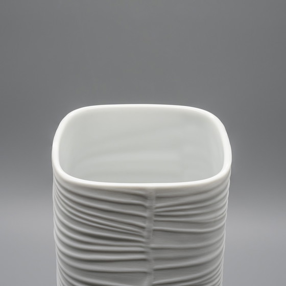 Image 1 of Rosenthal Studio-Linie Bisque Porcelain Vase Duo 30 CM + 22 CM By Werner Schreib