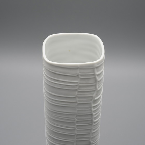 Image 1 of Rosenthal Studio-Linie Bisque Porcelain Vase Duo 30 CM + 22 CM By Werner Schreib