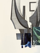 Abstract Artwork With Element Of Collage- Eugene Eechaut (1928-2019)
